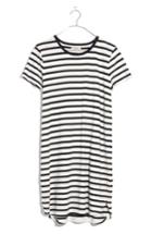 Women's Madewell Stripe T-shirt Dress - White