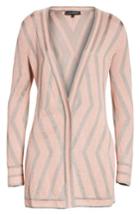 Women's St. John Collection Matte Shine Geo Jacquard Knit Cardigan - Pink