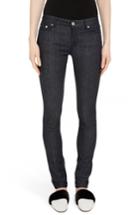 Women's Givenchy Tab Logo Skinny Jeans Us / 36 Fr - Blue
