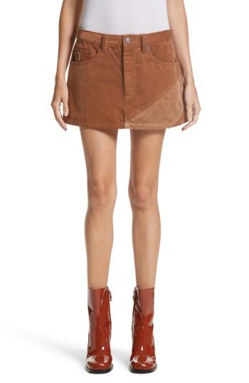 Women's Marc Jacobs Corduroy Miniskirt - Brown