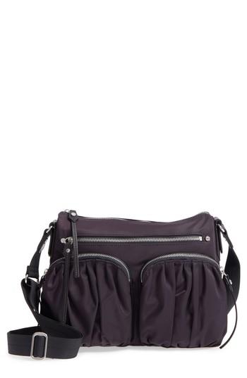 Mz Wallace 'paige' Bedford Nylon Crossbody Bag - Brown