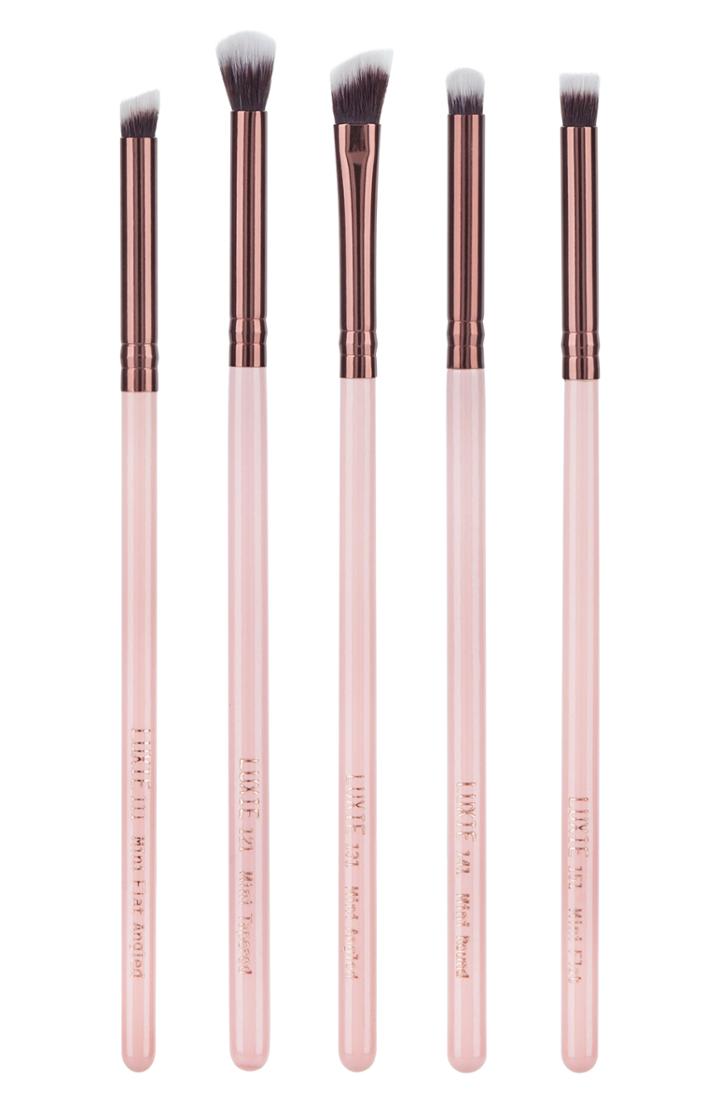 Luxie Rose Gold Mini Detail Eye Brush Set