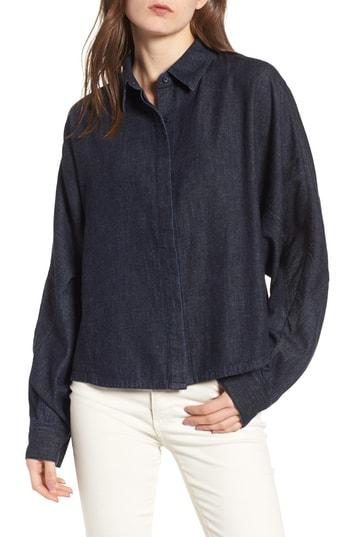 Women's Ag Acoustic Denim Shirt - Blue