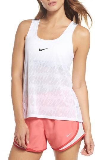 Women's Nike Elastika Dry Tank - White