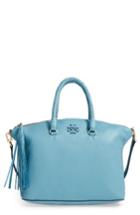 Tory Burch Taylor Leather Satchel - Blue