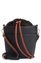 Chelsea28 Izzy Faux Leather Bucket Bag - Black