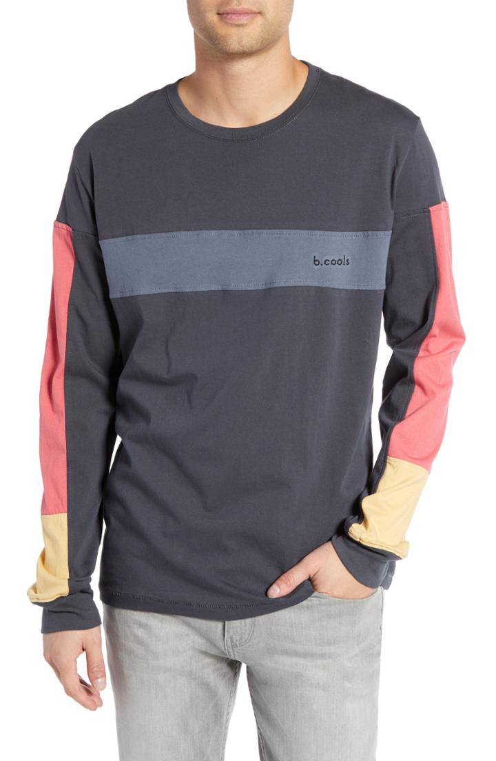 Men's Barney Cools B Quick Colorblock Long Sleeve T-shirt