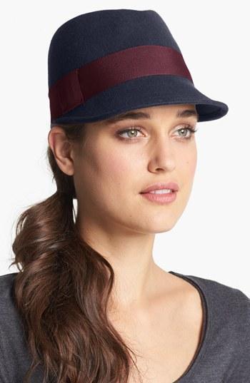 Nordstrom 'captain' Cap Navy/ Wine