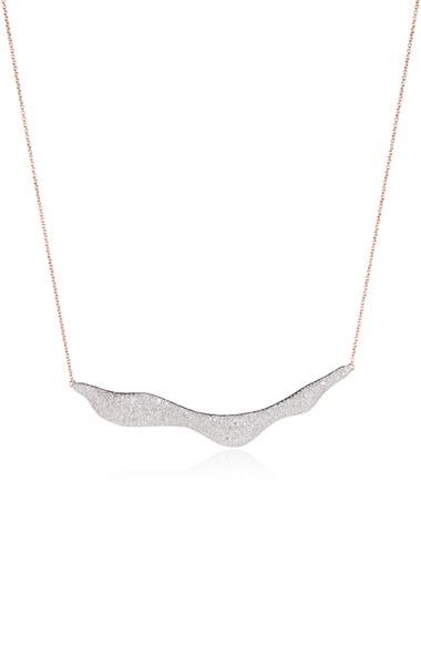 Women's Monica Vinader 'riva' Wave Pendant Necklace