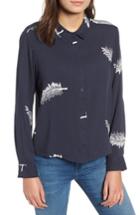 Women's Obey St. Claire Floral Blouse - Blue