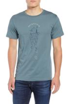 Men's Patagonia Tube Trekker Organic Cotton T-shirt, Size - Blue