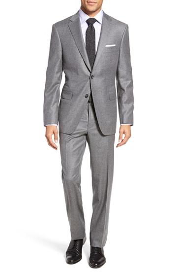 Men's Samuelsohn Beckett Classic Fit Solid Wool & Cashmere Suit