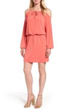Women's Michael Michael Kors Jersey Cold Shoulder Dress - Coral