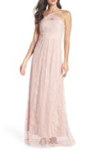 Women's Heartloom Eloise Halter Neck Lace Gown - Pink