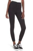 Women's Topshop Joni High Waist Skinny Jeans W X 34l (fits Like 27w) - Black