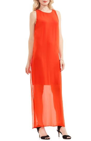 Women's Vince Camuto Chiffon Overlay Maxi Dress - Red