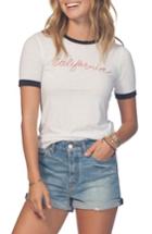 Women's Rip Curl California Coast Ringer Tee - White
