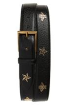 Men's Gucci Reversible Leather Belt Eu - Black