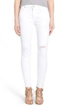 Women's 7 For All Mankind Destroyed Ankle Skinny Jeans - White
