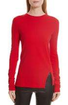 Women's Helmut Lang Variegated Rib Knit Top - Red