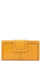 Women's Hobo Covet Leather Wallet - Yellow