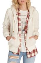 Women's Billabong Cozy Down Hoodie - White