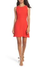 Women's 19 Cooper Crepe Fit & Flare Dress - Red