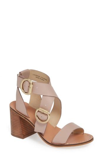Women's Topshop Natalie Buckled Cross Strap Sandal .5us / 37eu - Burgundy