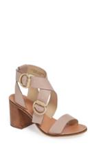 Women's Topshop Natalie Buckled Cross Strap Sandal .5us / 37eu - Burgundy
