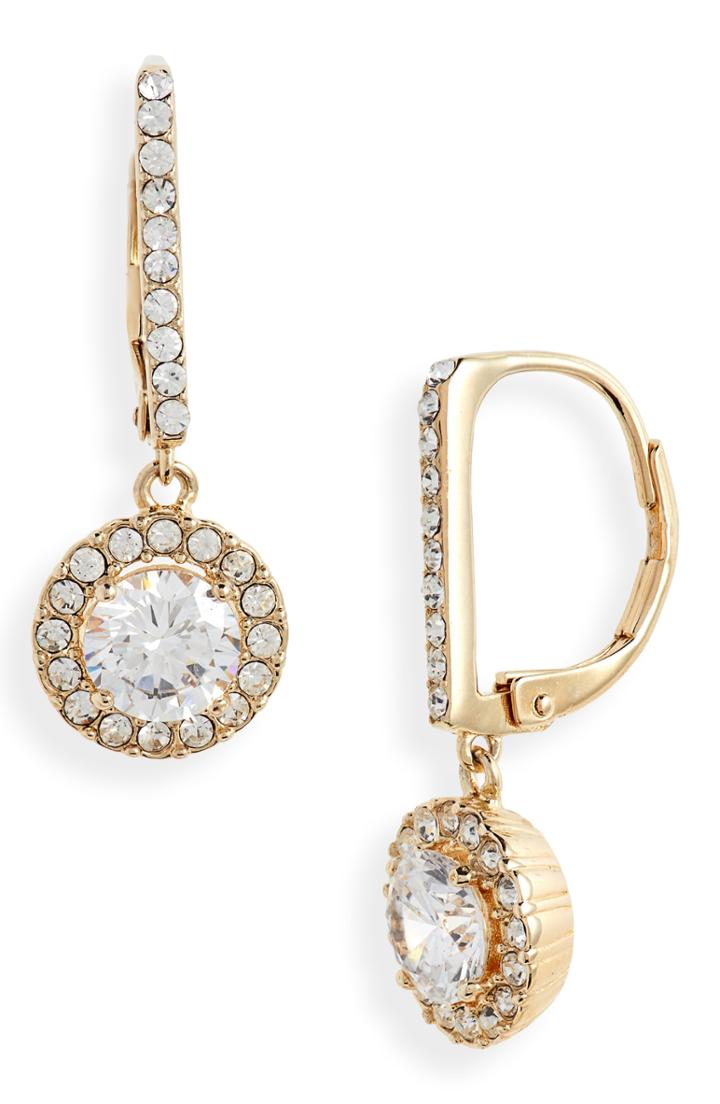Women's Nordstrom Cubic Zirconia Halo Drop Earrings