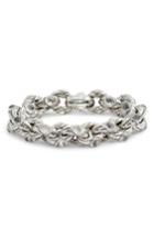 Women's Konstantino Pythia Crystal Large Chain Link Bracelet