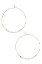 Women's Mizuki Pearl Hoop Earrings