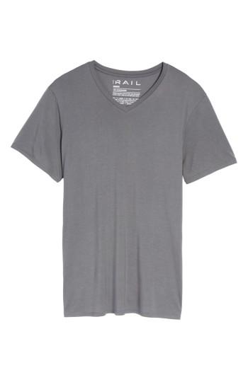 Men's The Rail V-neck T-shirt, Size - Grey