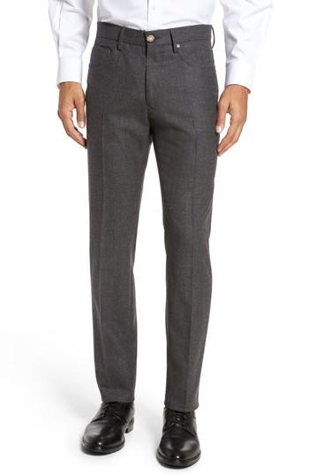 Men's Incotex Five-pocket Wool & Cashmere Pants - Grey