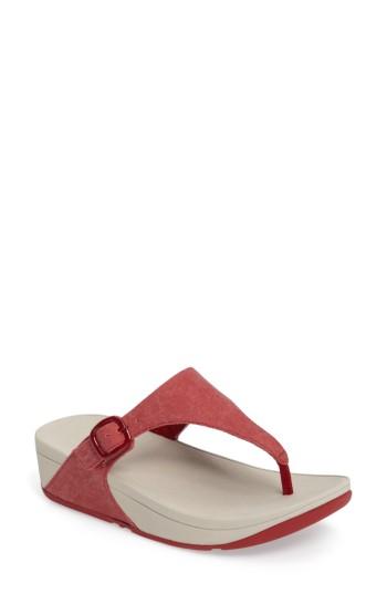 Women's Fitflop 'the Skinny' Flip Flop M - Red