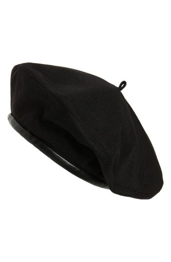 Women's Eric Javits Kate Wool Beret - Black