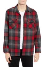 Men's Pendleton Board Wool Flannel Shirt - Red