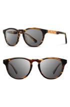 Men's Shwood 'francis' 49mm Sunglasses - Tortoise Shell/ Maple/ Grey