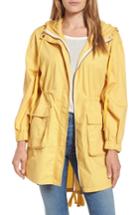 Women's Caslon Cotton Utility Jacket - Yellow