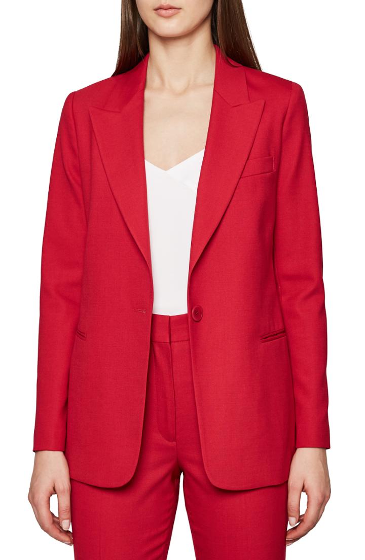 Women's Reiss Livvi Suit Jacket Us / 4 Uk - Pink