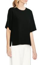 Women's Vince Camuto Crepe Top, Size - Black