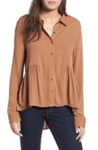 Women's Bp. High/low Blouse, Size - Brown