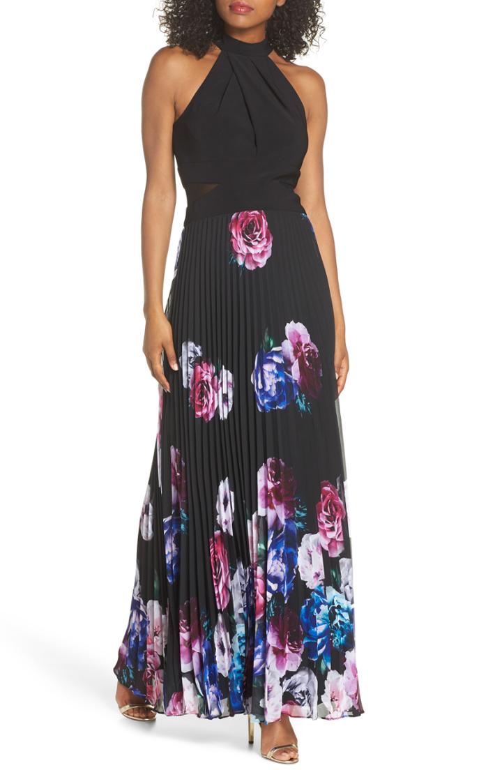 Women's Xscape Halter Neck Gown