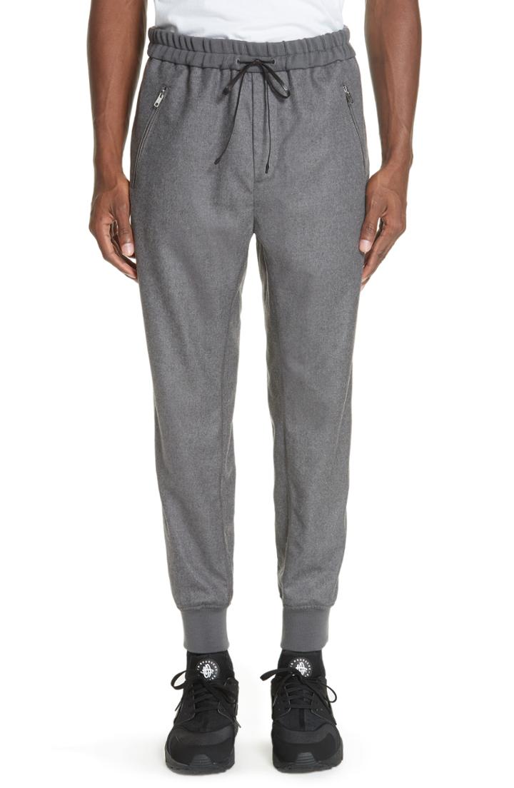 Men's 3.1 Phillip Lim Drop Rise Tappers Wool Pants