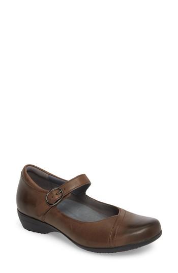 Women's Dansko Fawna Mary Jane Flat .5-7us / 37eu M - Black
