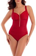 Women's Miraclesuit So Riche Zipcode One-piece Swimsuit - Red