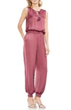 Women's Vince Camuto Hammered Satin Jumpsuit - Pink