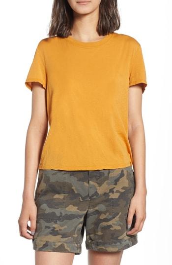 Women's James Perse Feather Vintage Tee - Orange