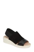 Women's Johnston & Murphy Cassandra Slingback Platform Sandal M - Black
