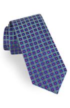 Men's Ted Baker London Grid Silk Tie, Size - Purple